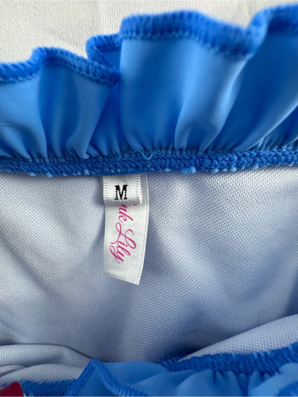 Pink Lily Royal Blue Ruffle Bikini Set - Picture 8 of 9